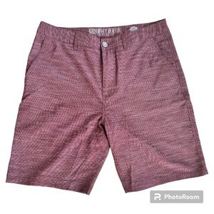 BkE Hybrid Shorts | Standard Fit | Heather Red | Men’s 34 Waist